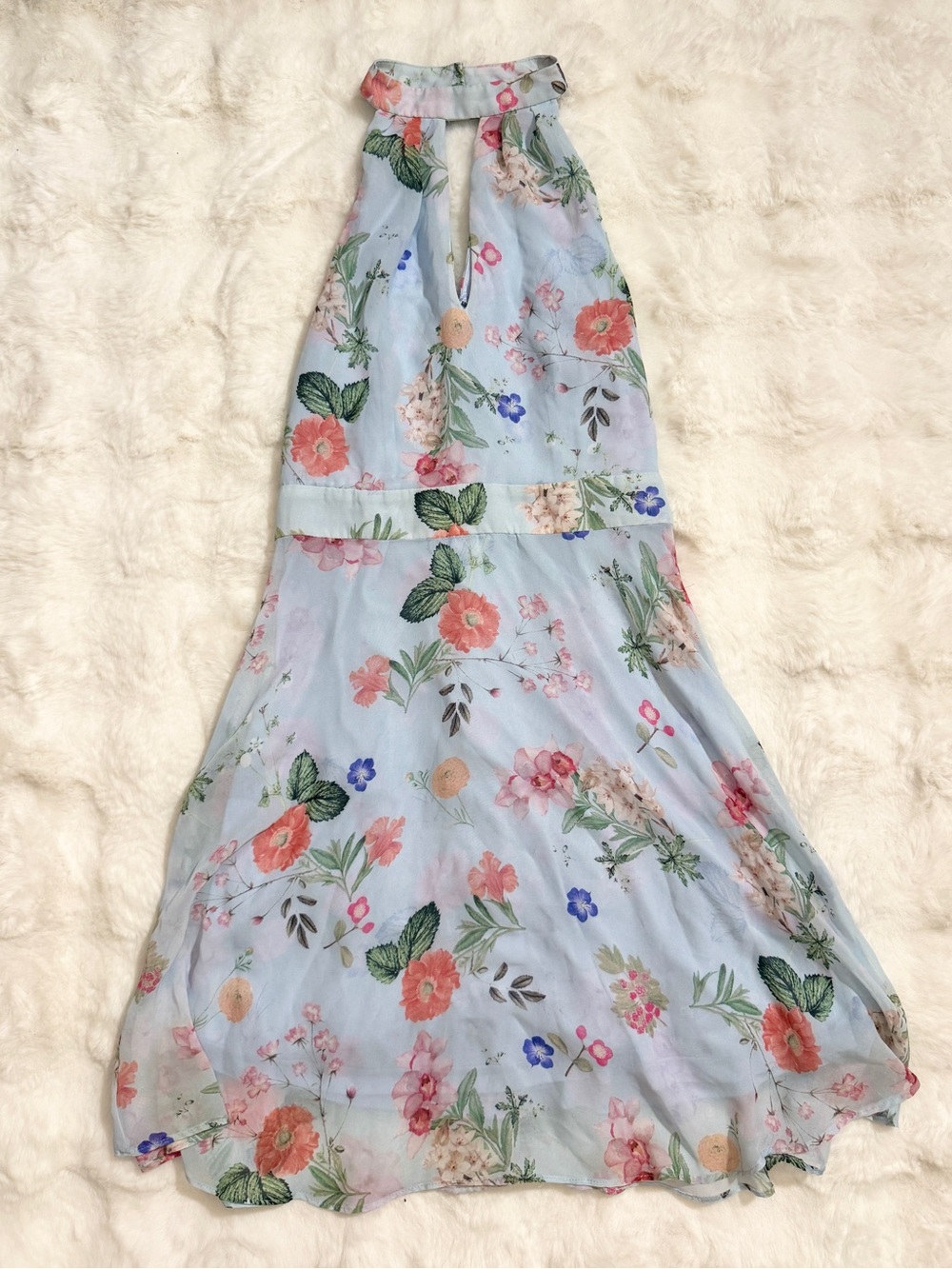 Express Floral Fit & Flare Dress Size 0 Spring Garden Print